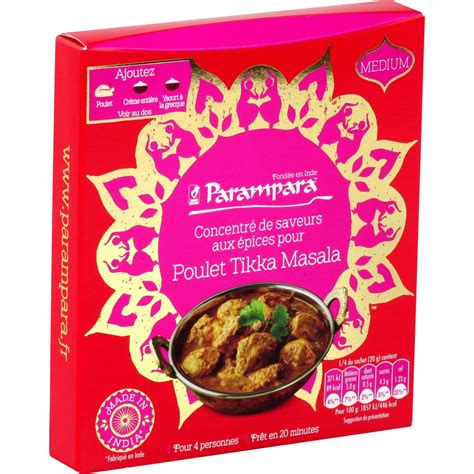 Recette indienne du poulet tikka masala, simple et gourmand. Epices poulet Tikka Masala PARAMPARA | Poulet shahi korma ...