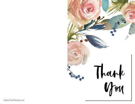 Free Printable Photo Thank You Card Templates Resume Gallery