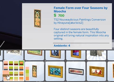 Nouveaulicious Ts2 Conversion Paintings Simsworkshop