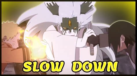 Naruto And Sasuke Vs Momoshiki Amv Slow Down Youtube