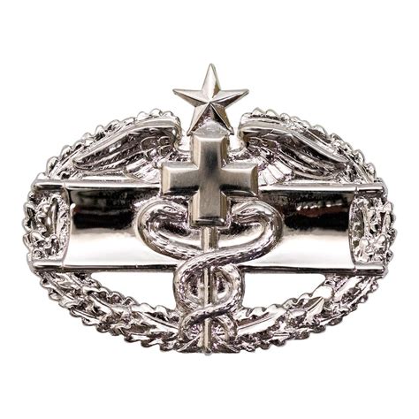 Army Mirror Finish Combat Medical Second Award Badge Vanguard Industries