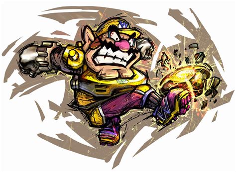 Wario Art Mario Strikers Charged Art Gallery