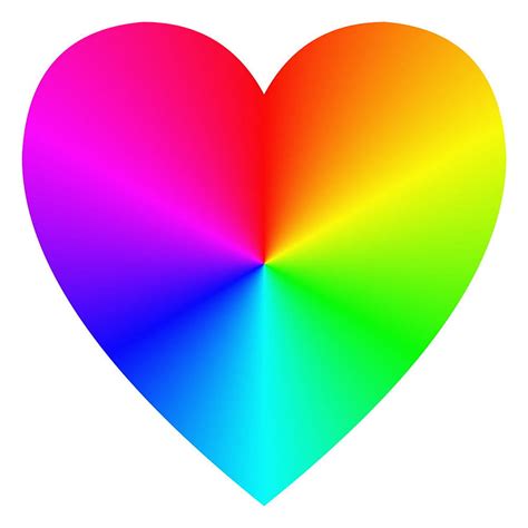 Rainbow Gradient Happy Heart Icon Template Vector Eps Ai Uidownload