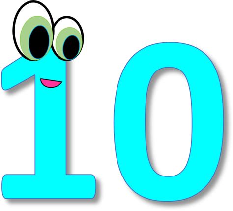 Number Clipart Artistic Numbers 1 10 Clipart Png Download Full Images