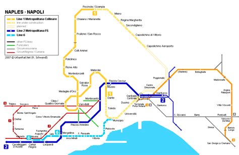 Naples Subway Map For Download Metro In Naples High Resolution Map
