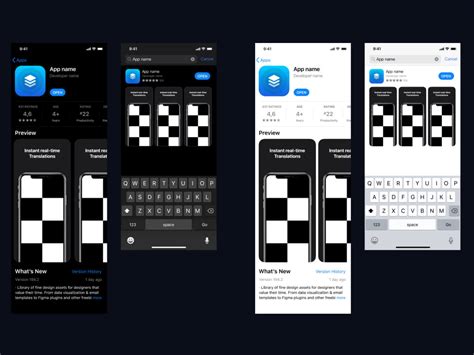 App Store Template App Icon And Store Screens Free Figma Resource