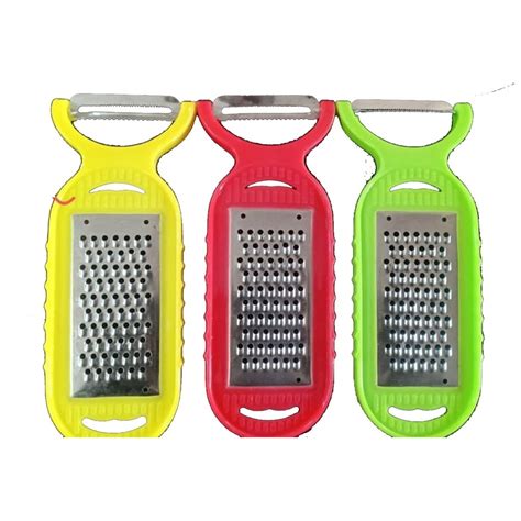 Yellowred And Green 2 In 1 Plastic Grater For Kitchen At Rs 78piece