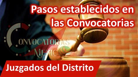 Convocatorias Juzgados Del Distrito Noviembre