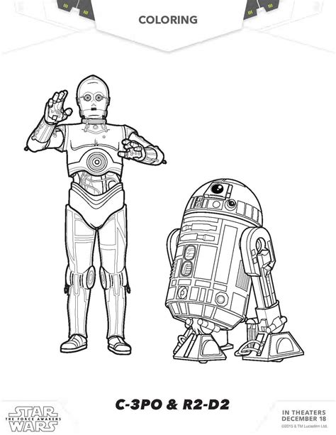 Free star wars coloring pages to print and download. Star Wars coloring pages, The force awakens coloring pages