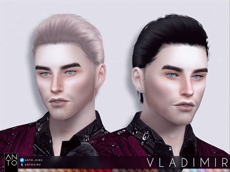 Anto Vladimir Hairstyle Sims 4 Hair Male Mens Hairstyles Hairstyle