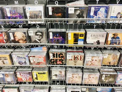 Audio Cd Selection In A Store Editorial Stock Image Image Of Record