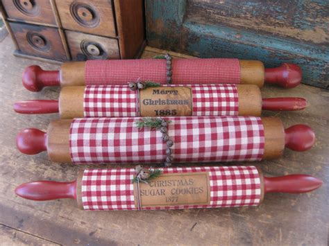 Primitives From The Iowa Prairie Christmas Rolling Pins Eve Gets