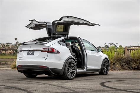 Custom Vertical Doors On White Tesla Model X Photo By Vorstiner