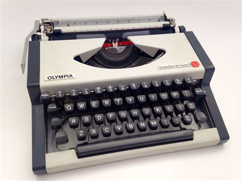 Abba Vintage Typewriters Original T Olympia Mint Condition Lux Etsy Vintage