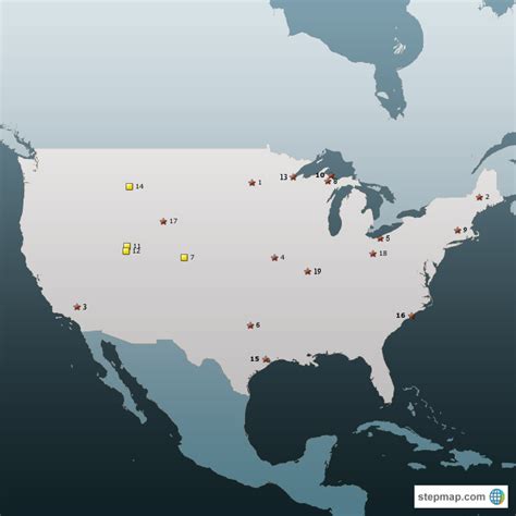 Stepmap Rio Tinto In Usa Landkarte Für Usa