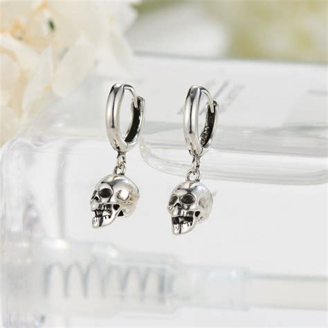 Zapps Little Skull Hoop Earrings Zapps Clothing