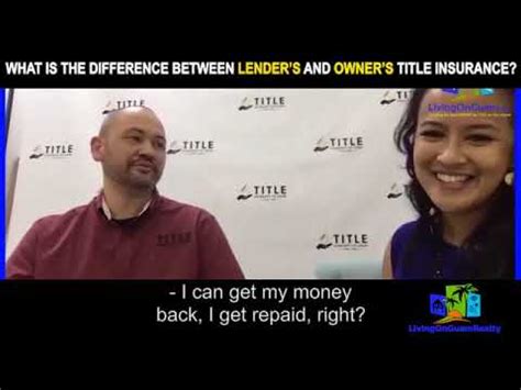 Difference between lenders title insurance and owner's title insurance. WHAT IS THE DIFFERENE BETWEEN LENDERS AND OWNERS TITLE INSURANCE - YouTube