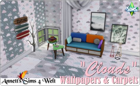 Annetts Sims 4 Welt Wallpapers And Carpets Clouds