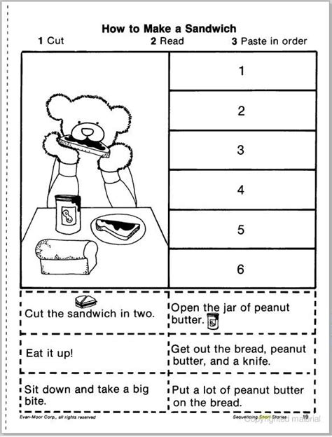 Sequence A Story Worksheet Short Story Sequencing Worksheets