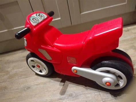 Red Motorcycle Push Along Childrens Toy In Bollington Cheshire