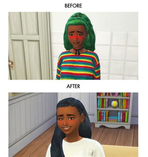 For instance, child sims can lose teeth and display a gap for a short. Kawaiistacie: Melanin Add-On - Slice Of Life • Sims 4 Downloads