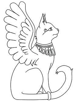 Download Egyptian Cat Drawing at GetDrawings | Free download