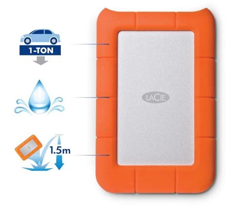 Lac9000633 Lacie 4000gb 4tb Rugged Mini Portable Hdd 25 5400rpm