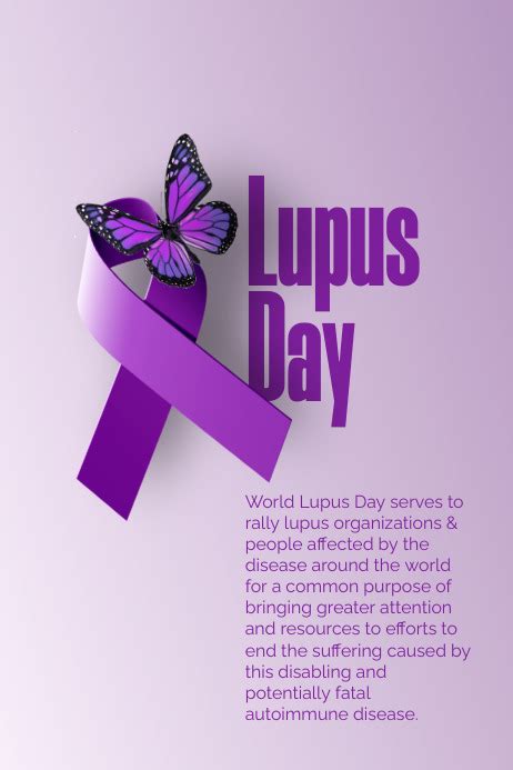Lupus Day Poster Template Postermywall