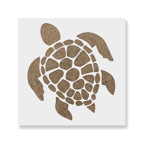 Turtle Stencil Reusable Diy Craft Stencils Of A Turtle Etsy