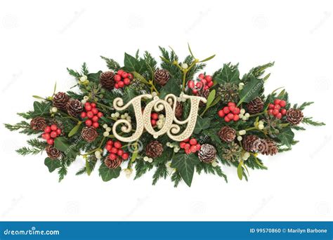 Christmas Joy Decoration Stock Photo Image Of Juniper 99570860