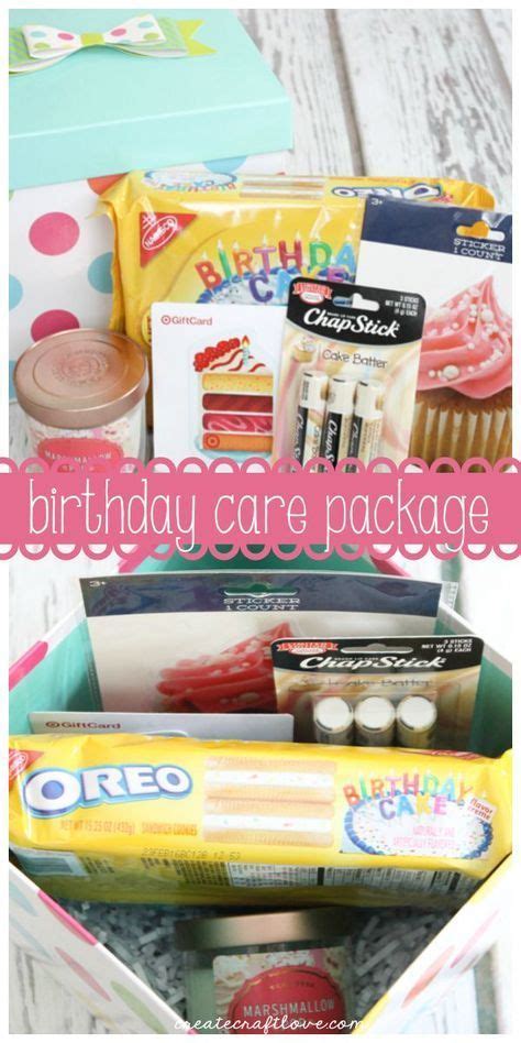Birthday Care Package Birthday Care Packages Diy Care Package