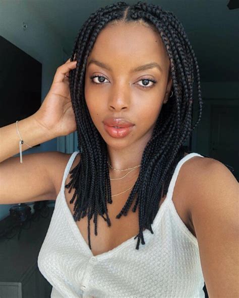 27 Beautiful Box Braid Hairstyles For Black Women Feed In Knotless