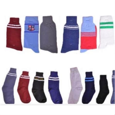 Unisex Ankle Length Assorted Cotton School Socks Size Small Medium
