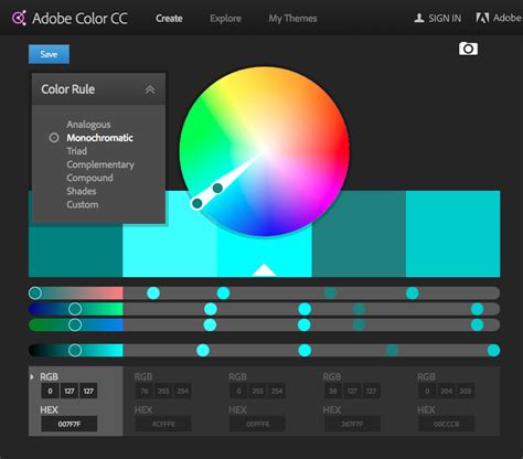 Color Wheel A Color Palette Generator Adobe Color Cc Color Palette