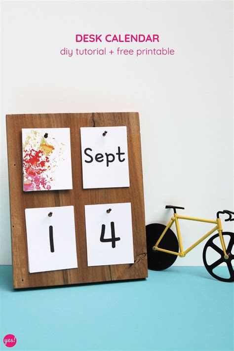 Paint Sample Calendar Diy Desk Calendar Wooden Calendar Free