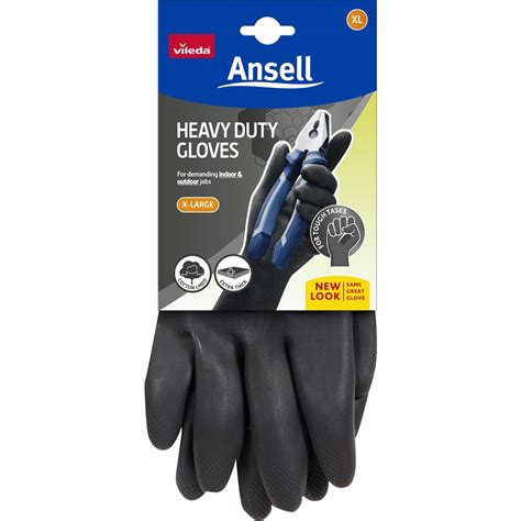 Vileda Ansell Heavy Duty Gloves X Large Pair Each Woolworths