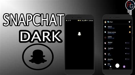 Snapchat Dark Mode In Android Dark Mode Converts The Background Of