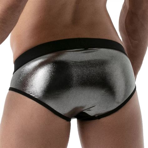 Metal Briefs Silver