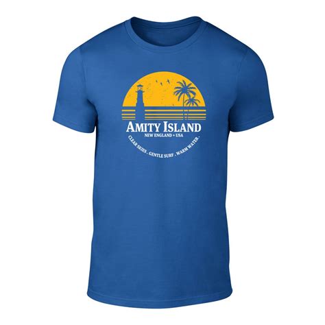 2019 Hot Sale Free Shipping Amity Island Jaws Inspired T Shirt Movie S