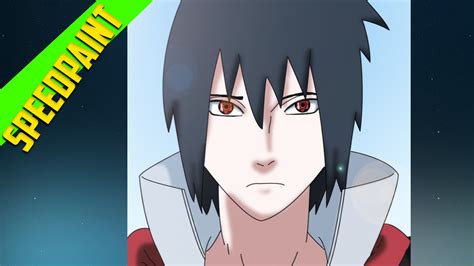 How To Draw Anime Characters Speedpaint Uchiha Sasuke Part 2
