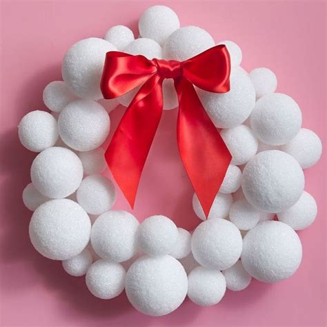 Christmas Wreath Ideas Styrofoam Ball Wreath Christmas Wreath Craft