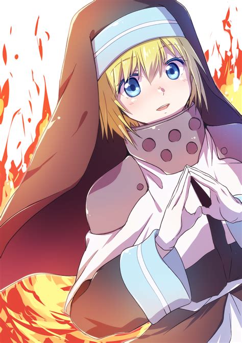 hintergrundbilder enen no shouboutai iris fire force anime mädchen blond blaue augen