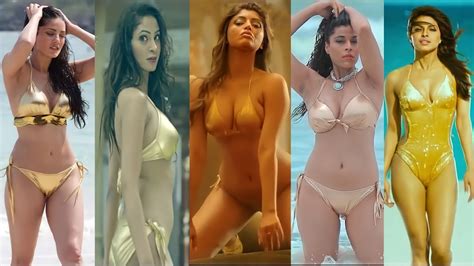 Telugu Actress Hot Bikini Compilation Tollywood Actress Bikini Scenes