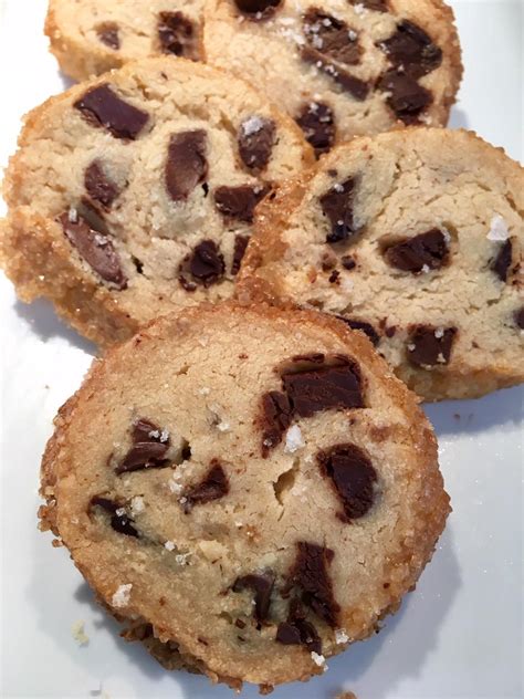 Salted Butter And Chocolate Chunk Shortbread Cookies