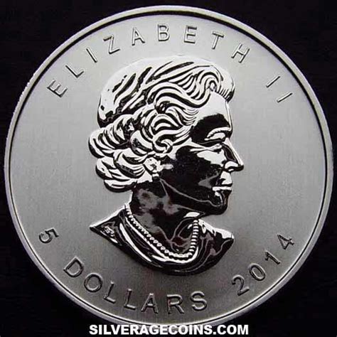 2014 Canadian 5 Dollars 1 Ounce Silver Eagle Silveragecoins