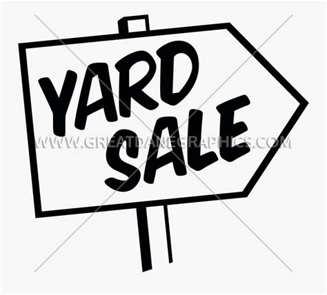 Yard Sign Clipart Black And White Yard Sale Sign Free Transparent