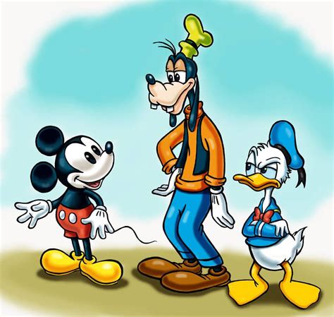 Mickey Mouse Donald Duck And Goofy By Zdrer456 Goofy Pictures Mickey Mouse Pictures