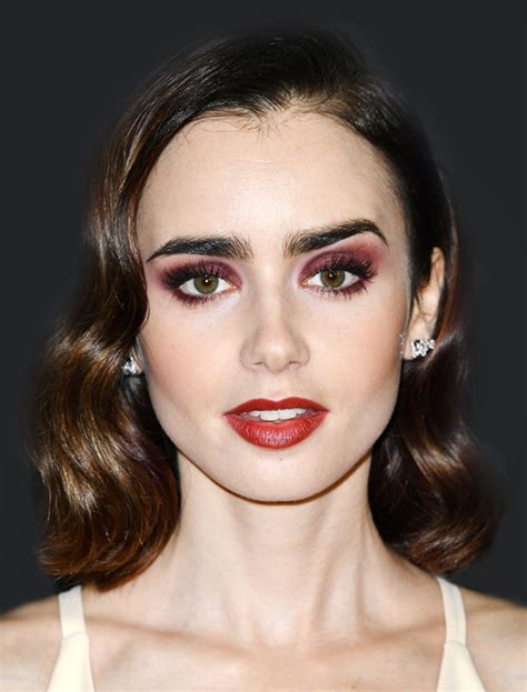 Lily Collins Just Mastered A New Layering Trickwith Eye Shadows E
