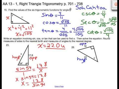 We can use two different methods to find our missing angle Lesson 13-1: Right Triangle Trigonometry - YouTube