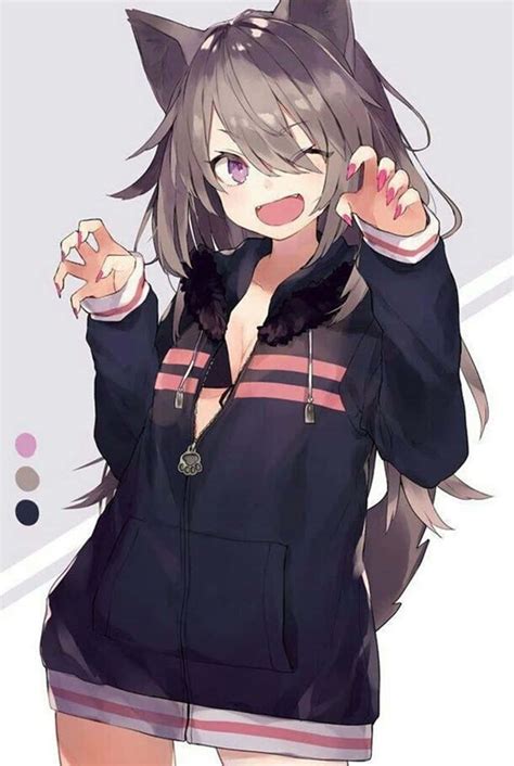 100 Cute Anime Wolf Girl Wallpapers